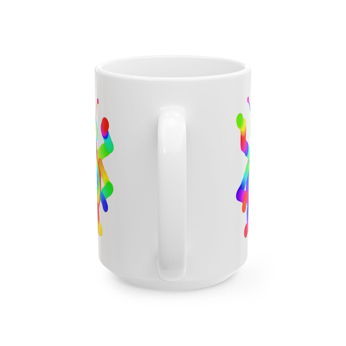 Four Armed Martian Ceramic Mug, (11oz, 15oz)