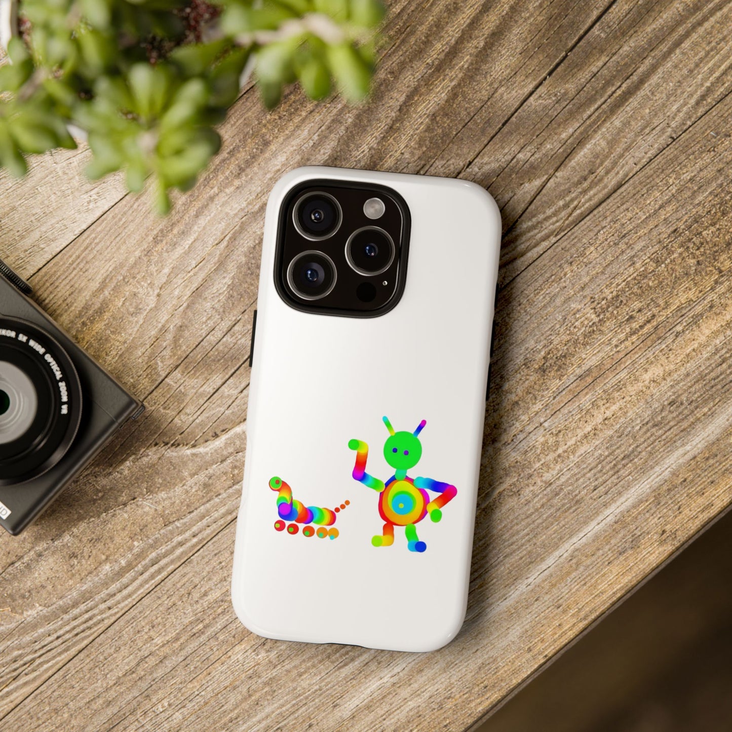 Martian with 5 Wheeled Friend / Phone Cases