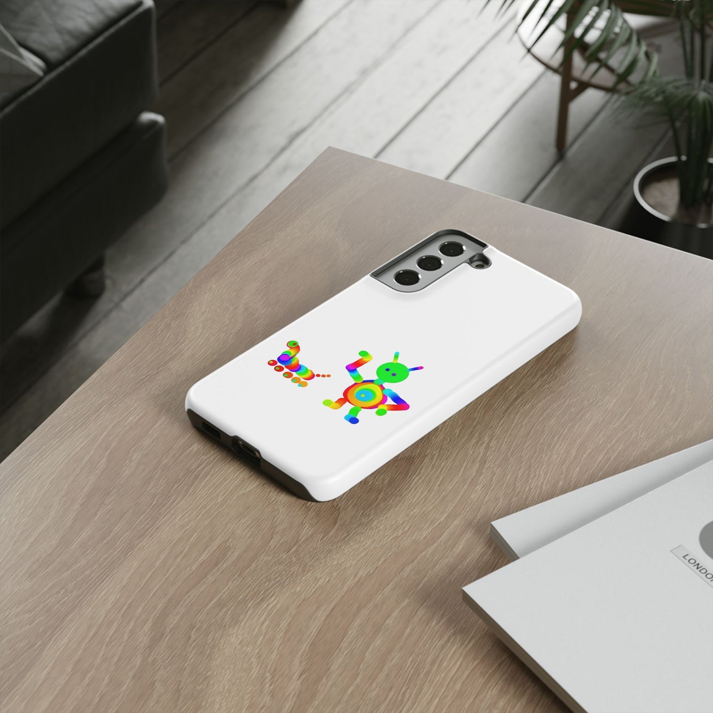 Martian with 5 Wheeled Friend / Phone Cases
