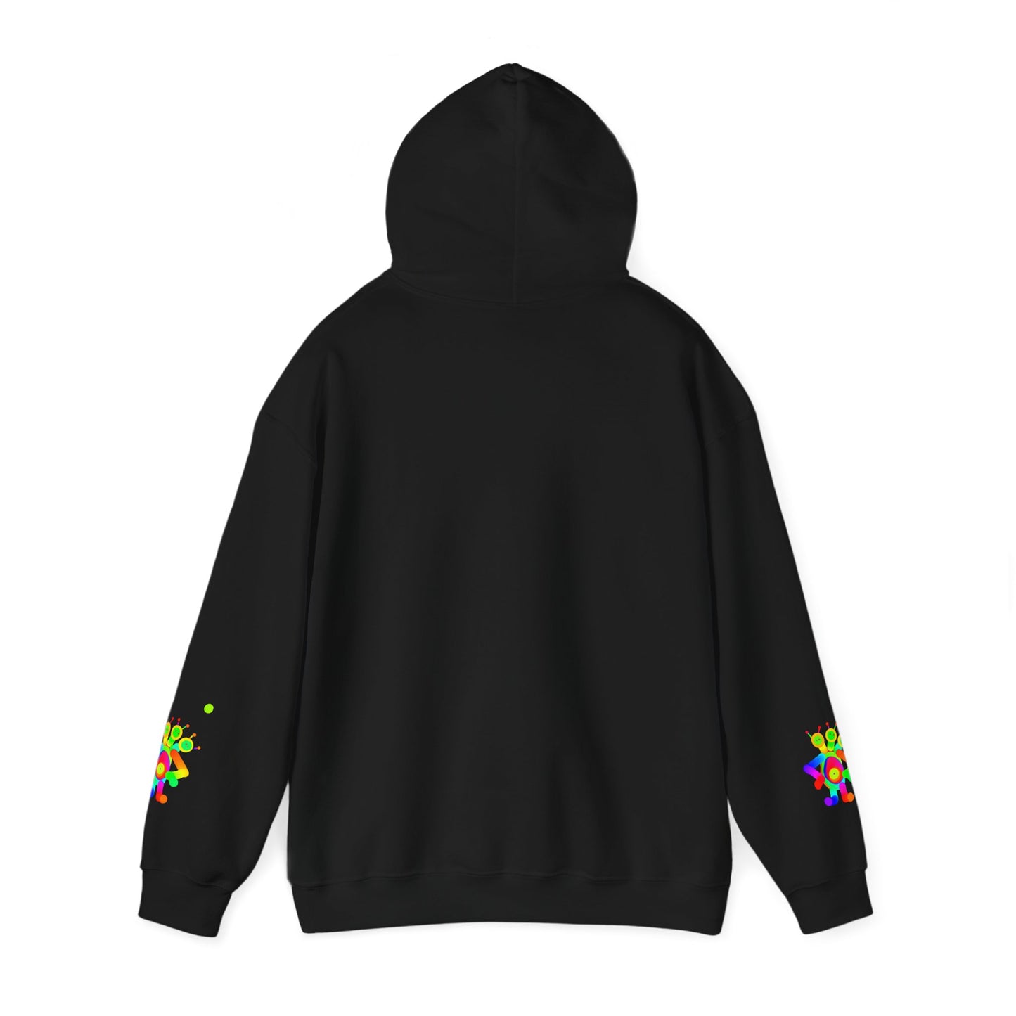 Waving Martian with Little Friend / Unisex Heavy Blend™ Hooded Sweatshirt