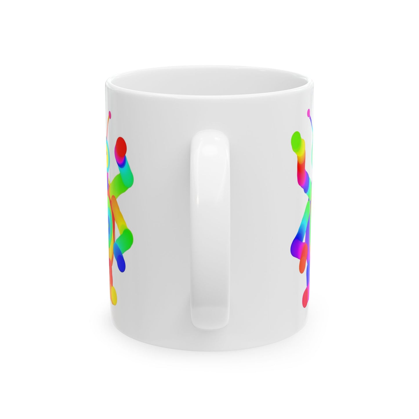 Four Armed Martian Ceramic Mug, (11oz, 15oz)