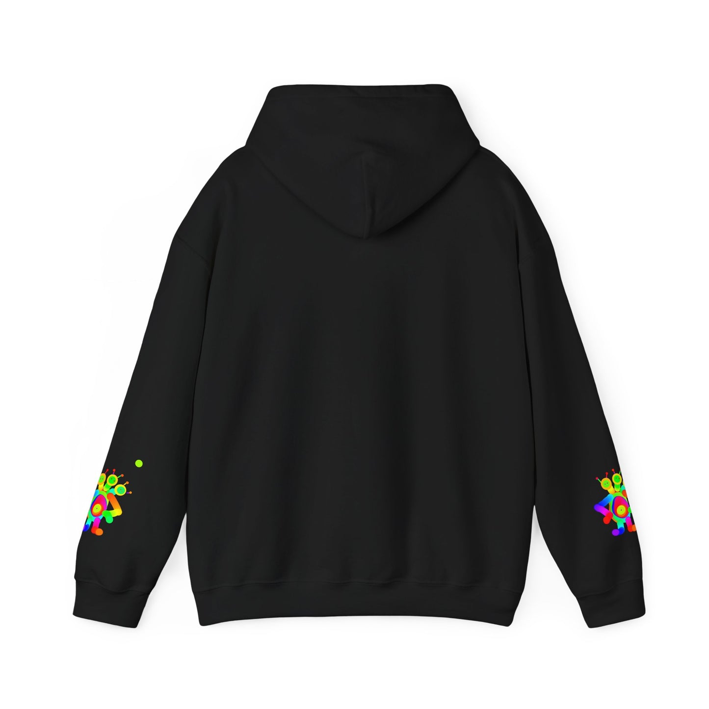 Waving Martian with Little Friend / Unisex Heavy Blend™ Hooded Sweatshirt
