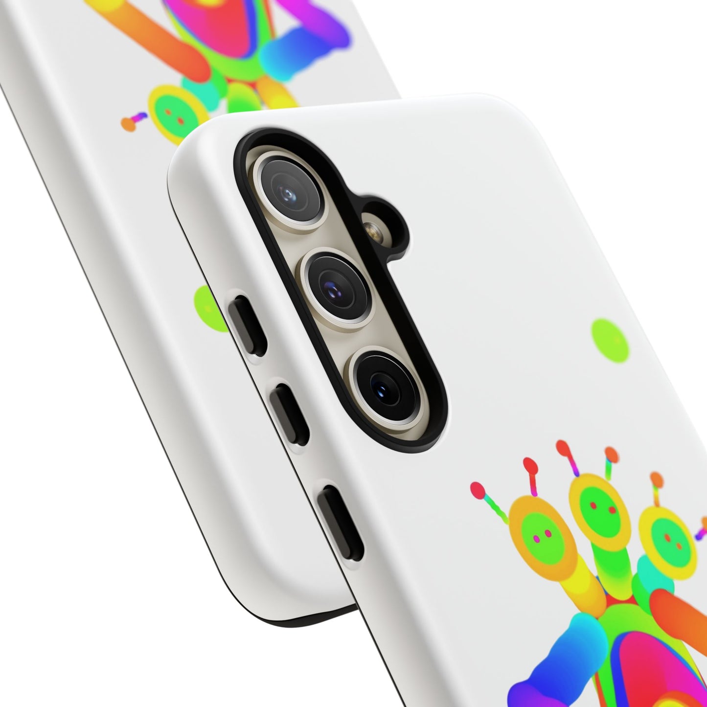 Three Headed Martian with Green Moon / Phone Cases