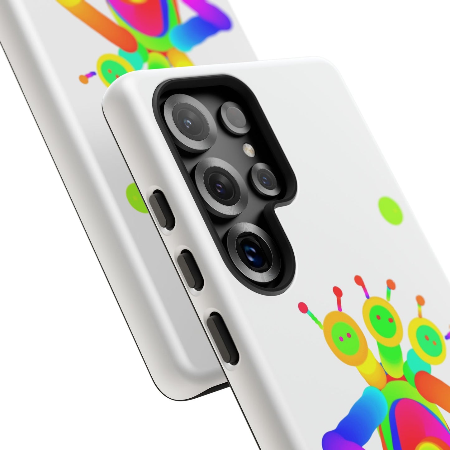 Three Headed Martian with Green Moon / Phone Cases