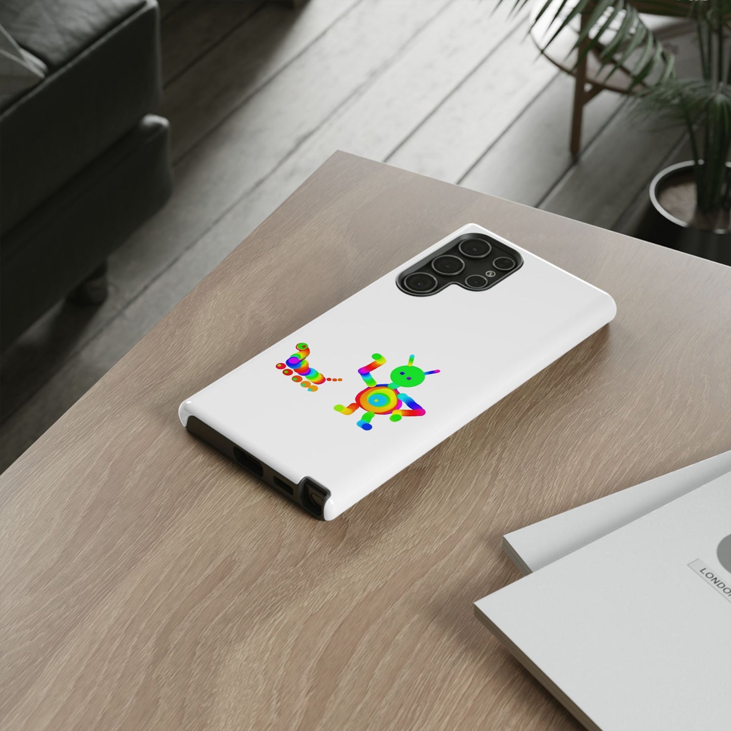 Martian with 5 Wheeled Friend / Phone Cases