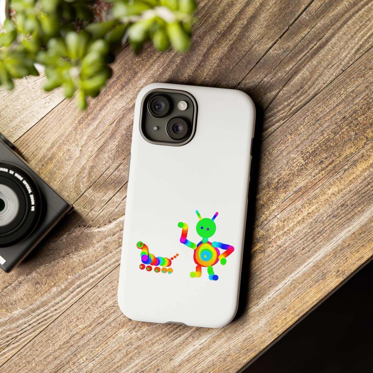 Martian with 5 Wheeled Friend / Phone Cases