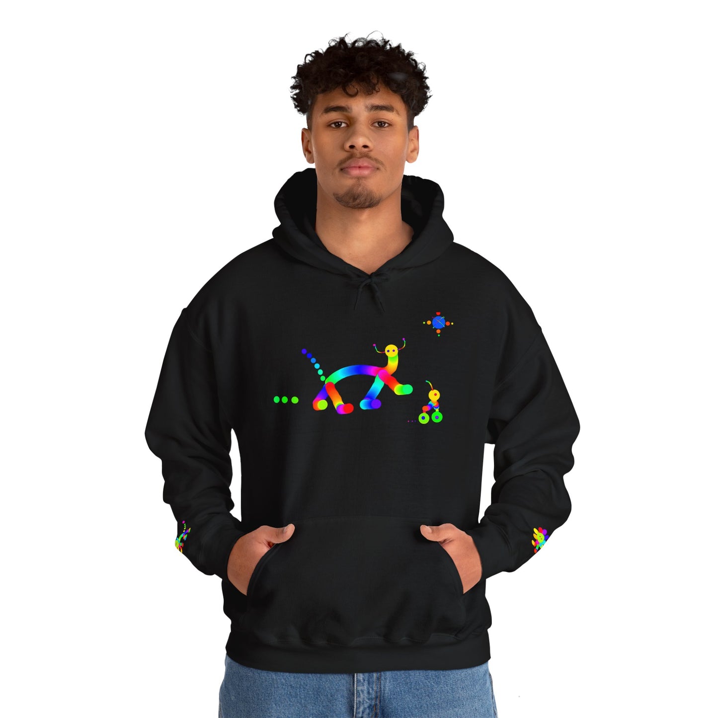 Animal Martian with Friend/ Unisex Heavy Blend™ Hooded Sweatshirt