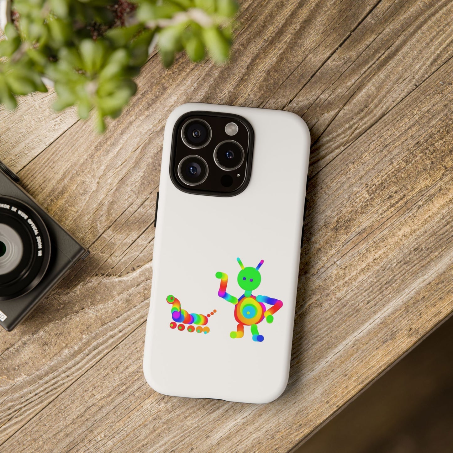 Martian with 5 Wheeled Friend / Phone Cases