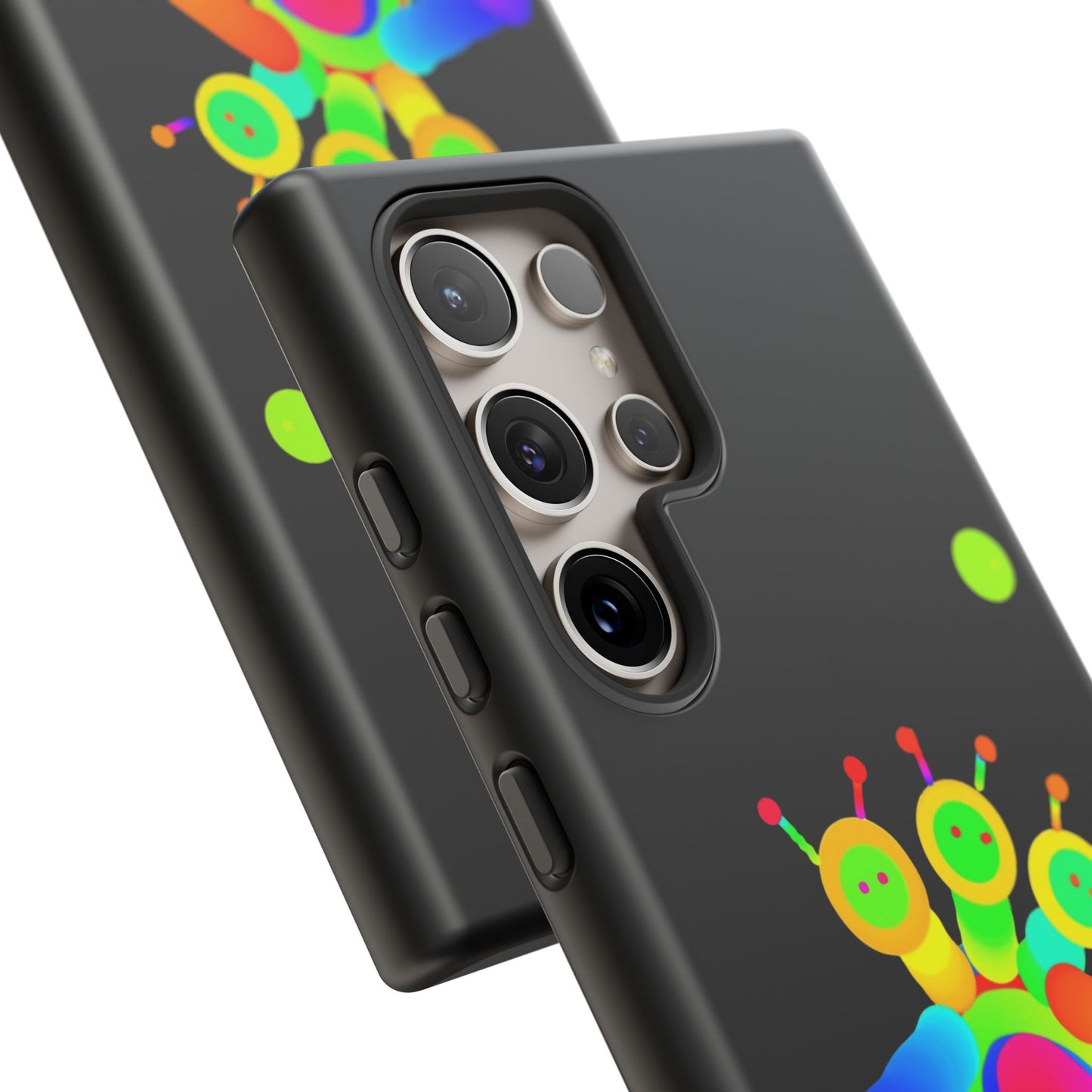 Three Headed Martian with Green Moon / Phone Cases
