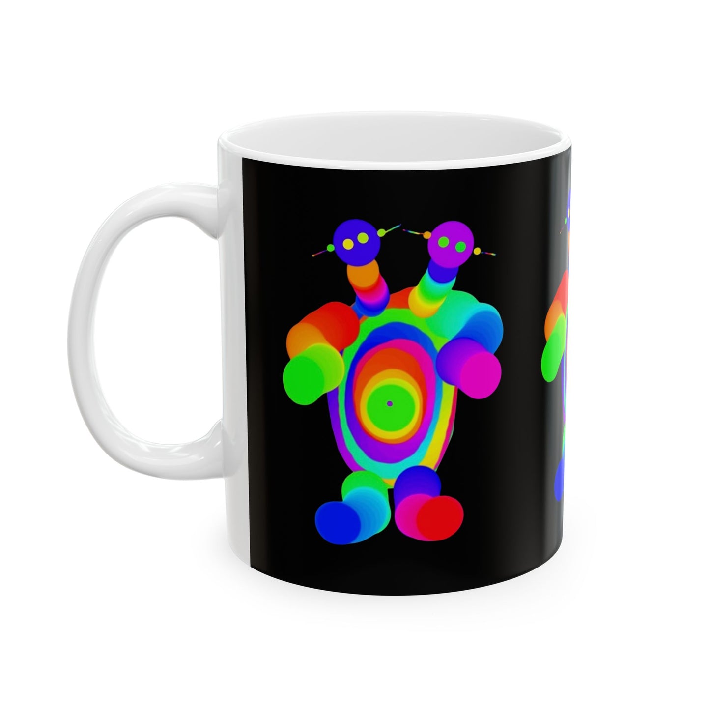 Two Headed Martian Ceramic Mug, (11oz, 15oz)