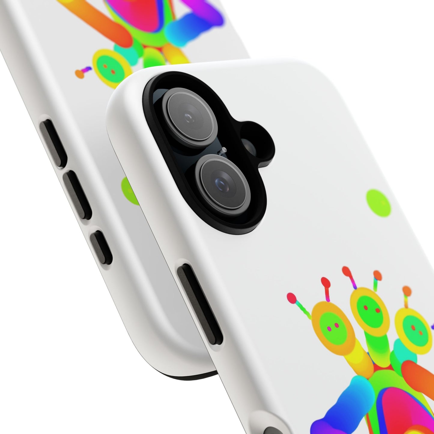 Three Headed Martian with Green Moon / Phone Cases