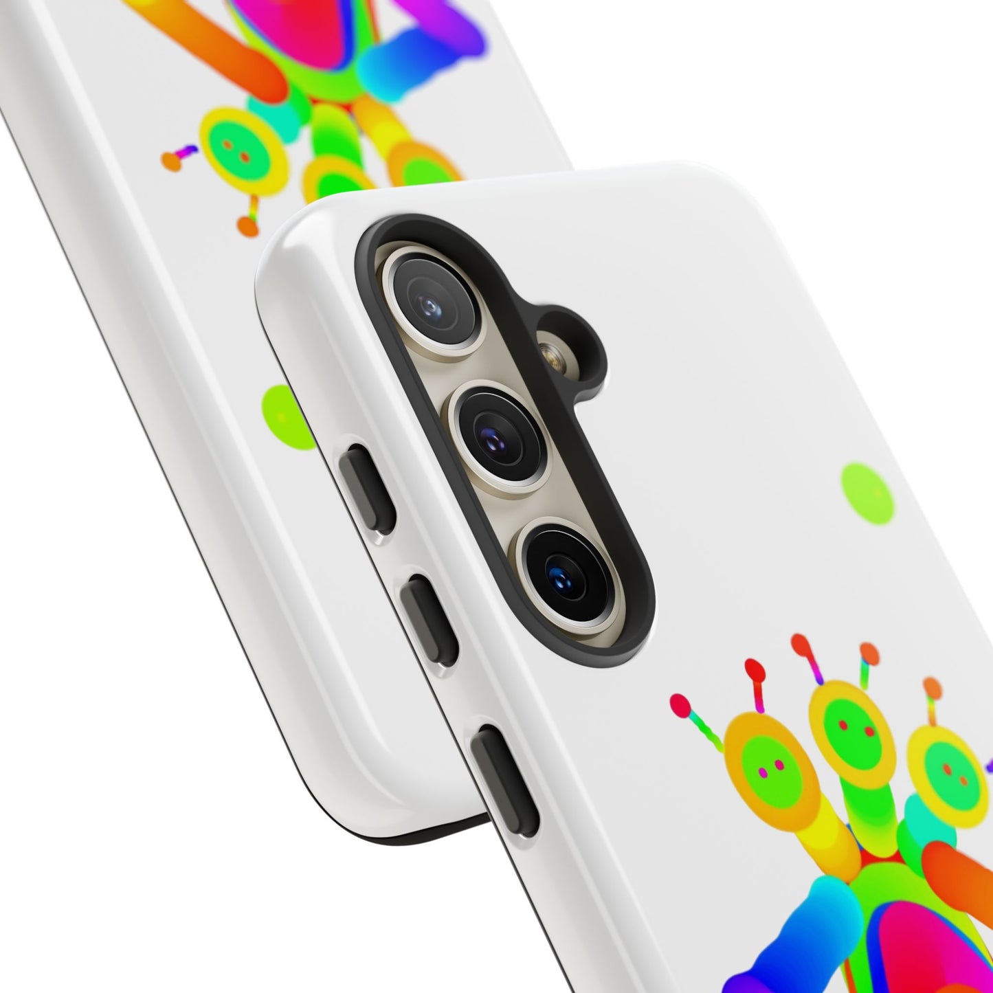 Three Headed Martian with Green Moon / Phone Cases