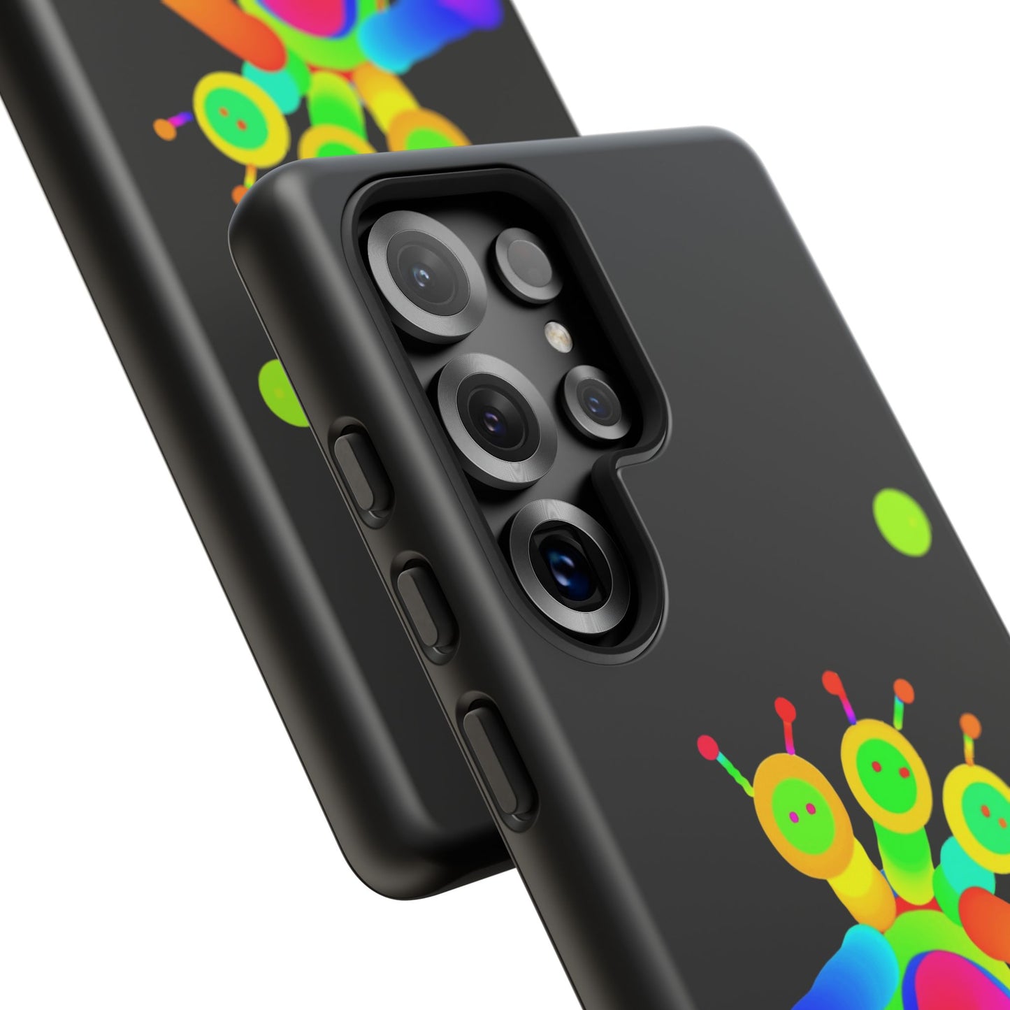 Three Headed Martian with Green Moon / Phone Cases