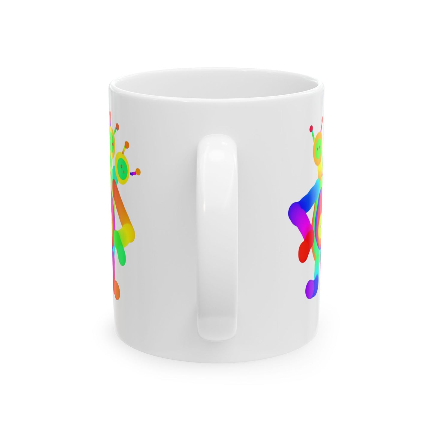 Three Headed Martian Ceramic Mug, (11oz, 15oz)