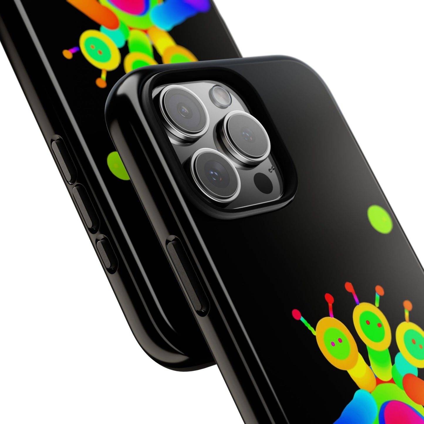 Three Headed Martian with Green Moon / Phone Cases