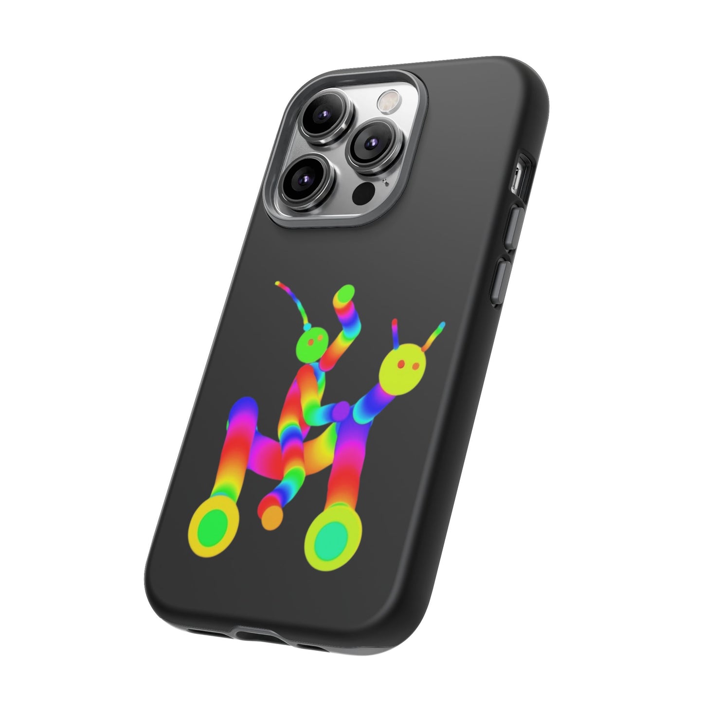 Marty Martians Riding Robot in Black  / Phone Cases
