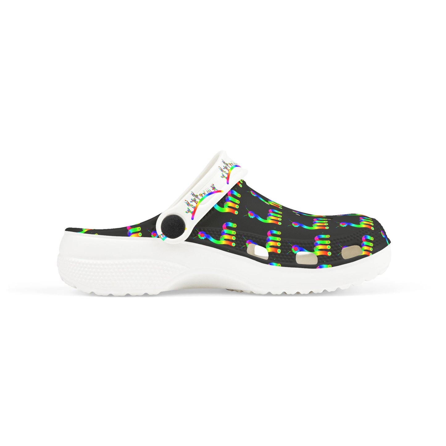Marty Martians Critter in Black / Kid's EVA Foam Clogs (AOP)