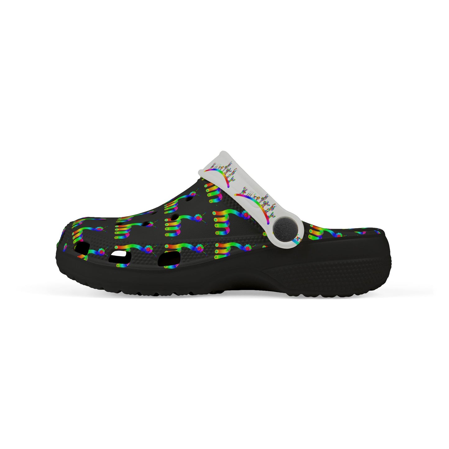 Marty Martians Critter in Black / Kid's EVA Foam Clogs (AOP)