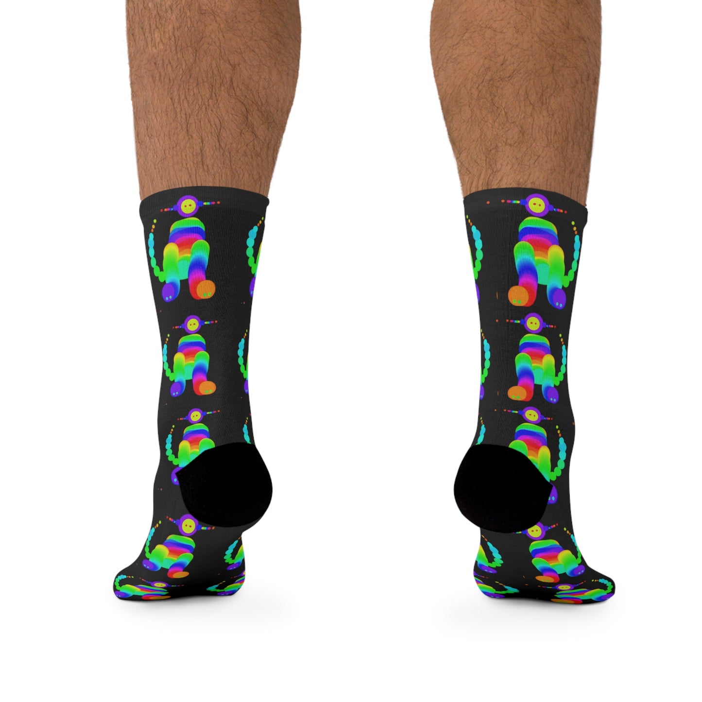 Marty Martians Pet Friend / Black / Recycled Poly Socks