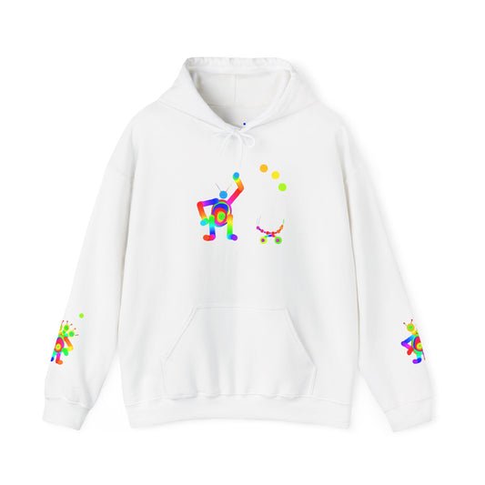 Waving Martian with Little Friend / Unisex Heavy Blend™ Hooded Sweatshirt