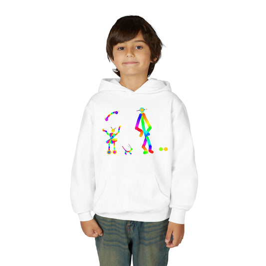 Adult and Child Martians with Friend / Children / Heavy Blend Hooded Sweatshirt