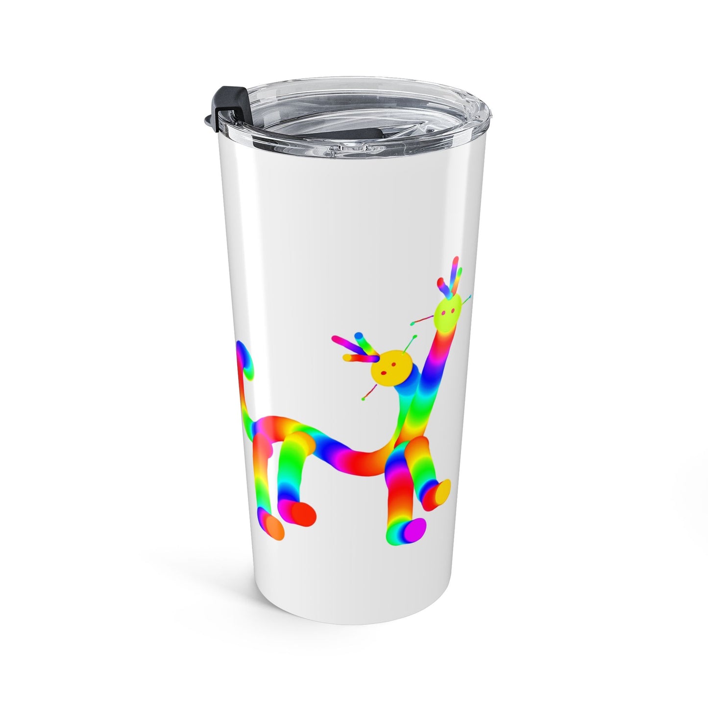Marty Martians Double Headed Punk Brothers White Tumbler 20oz
