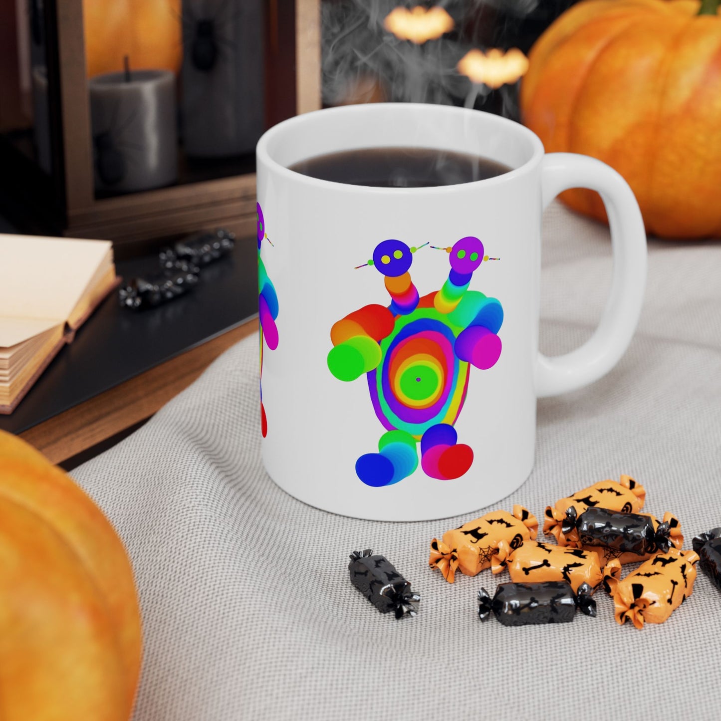 Two Headed Martian Ceramic Mug, (11oz, 15oz)