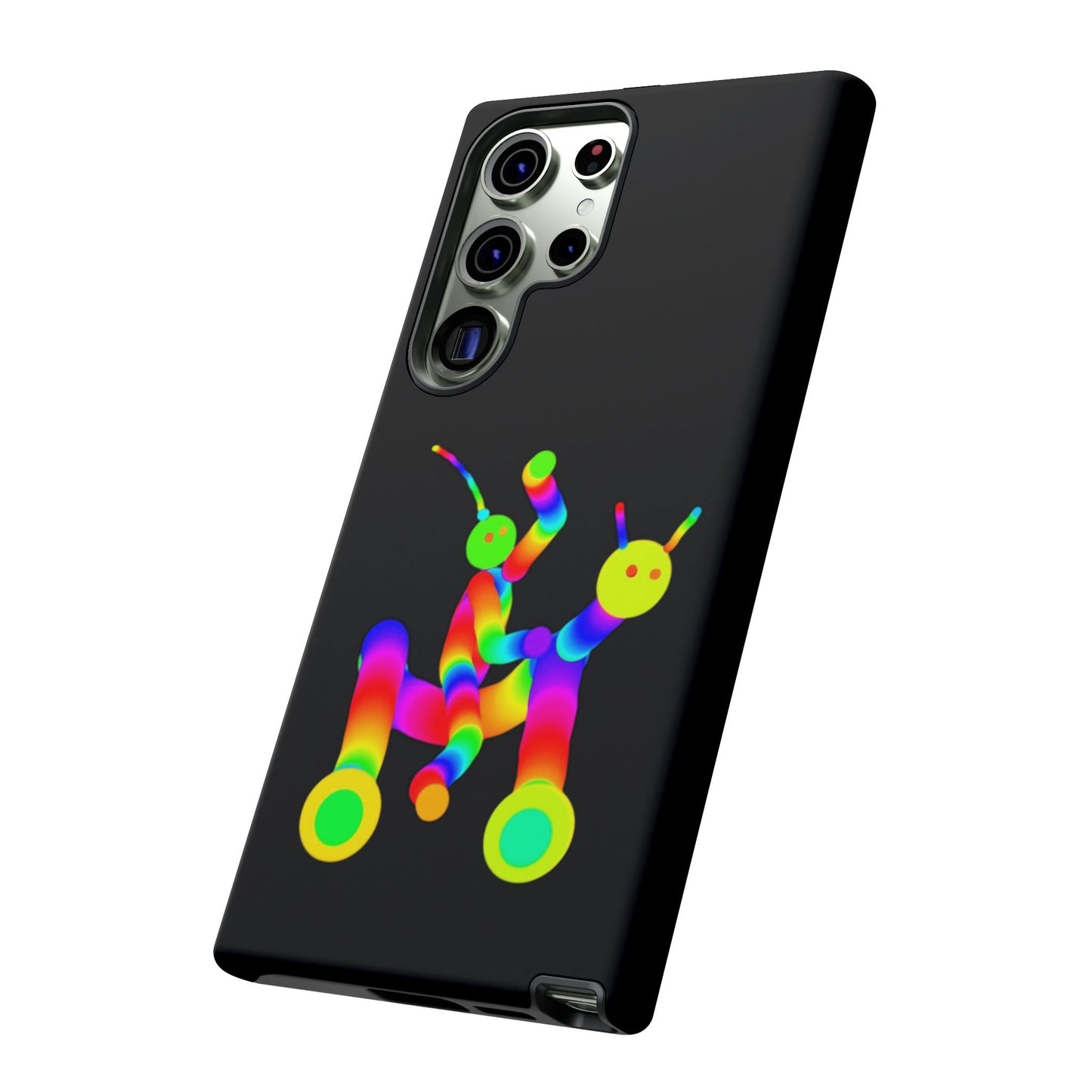 Marty Martians Riding Robot in Black  / Phone Cases