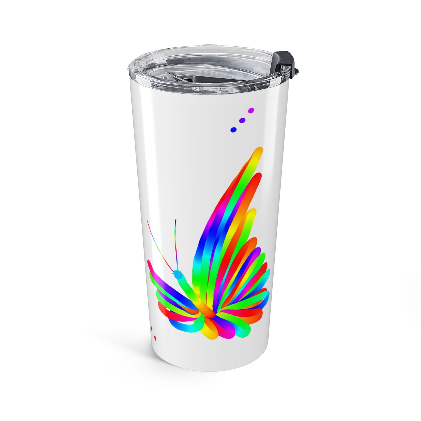 Marty Martian Butterfly  White Tumbler 20oz