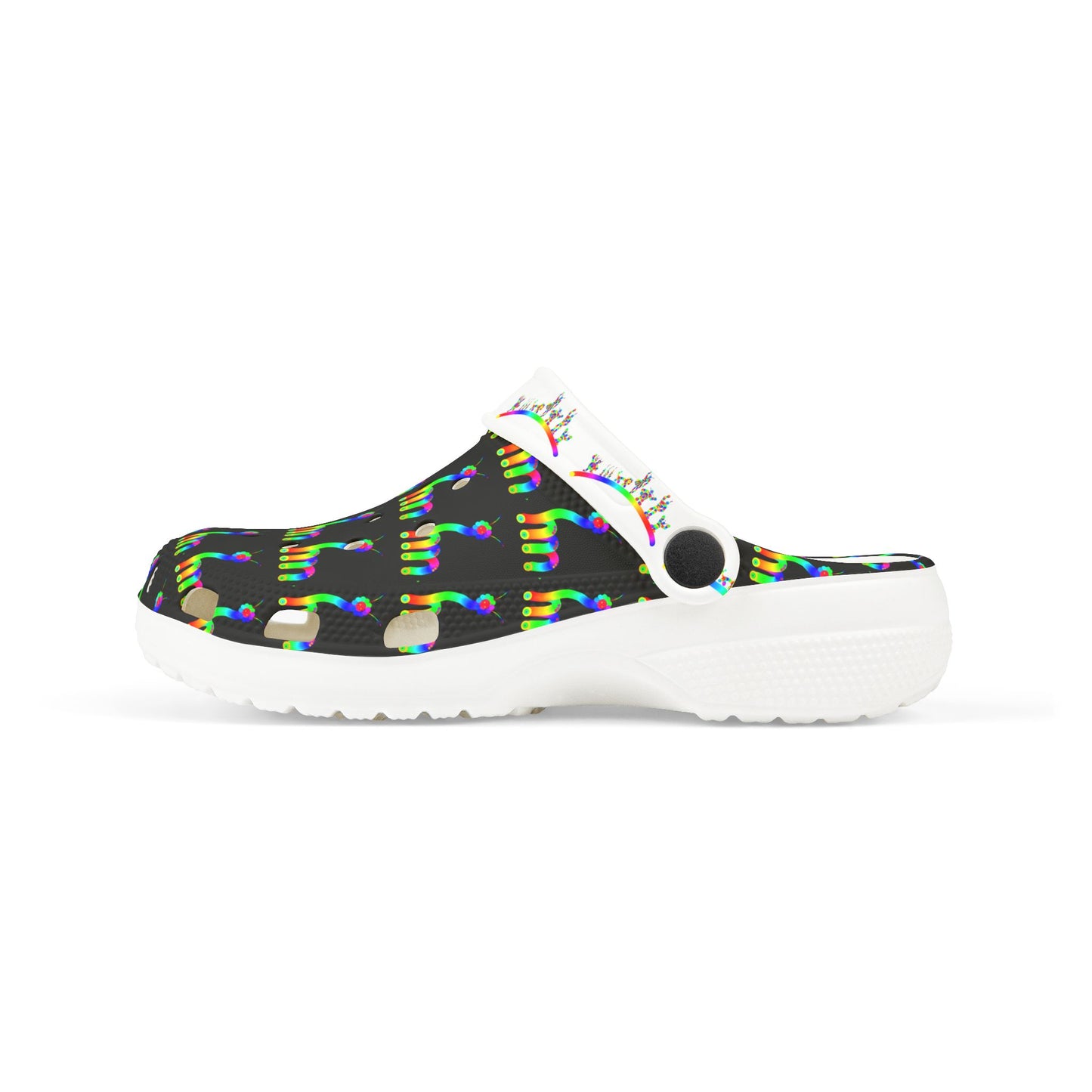 Marty Martians Critter in Black / Kid's EVA Foam Clogs (AOP)