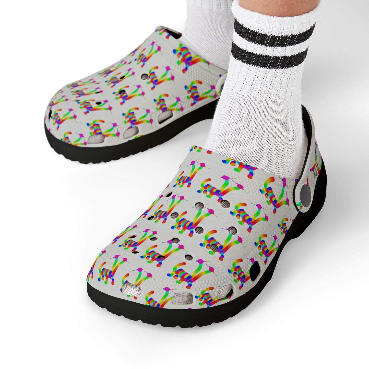 Marty Martians Friend with Two Heads / Kid's EVA Foam Clogs (AOP)