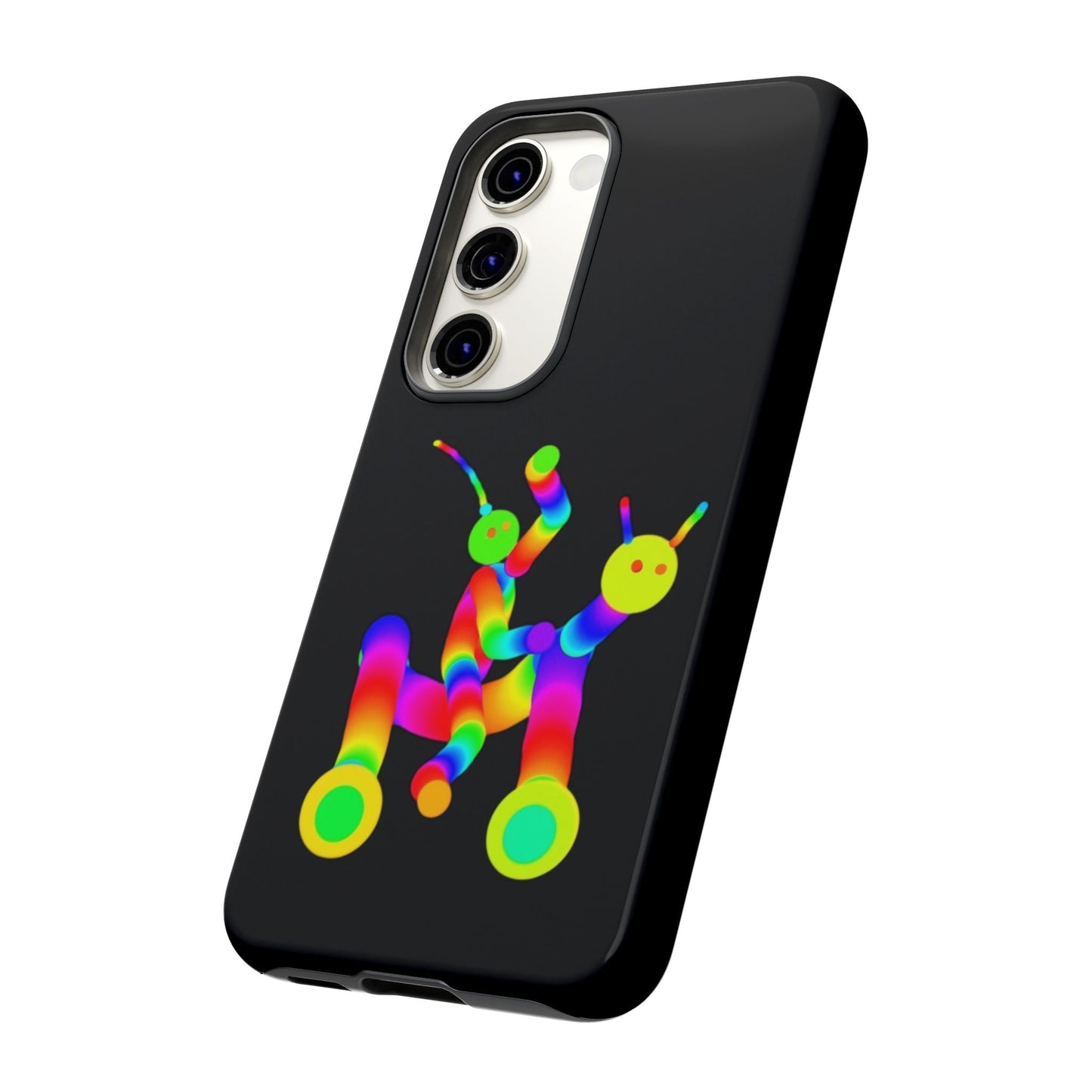 Marty Martians Riding Robot in Black  / Phone Cases