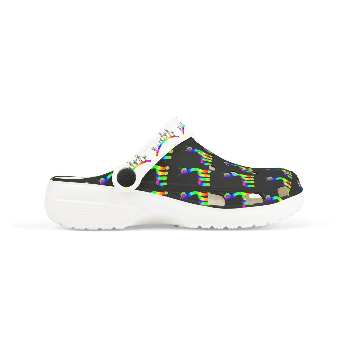 Marty Martians Critter in Black / Kid's EVA Foam Clogs (AOP)