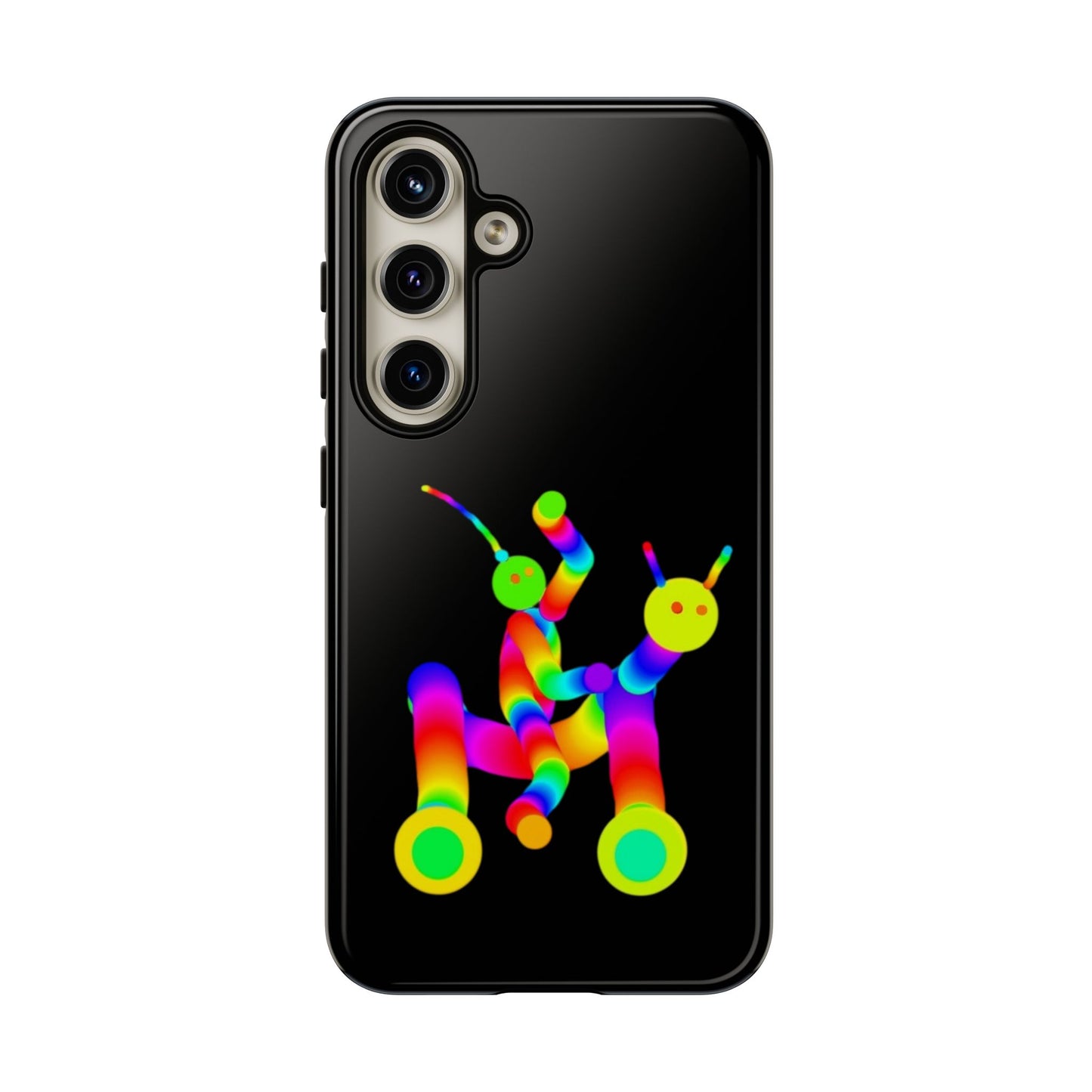 Marty Martians Riding Robot in Black  / Phone Cases