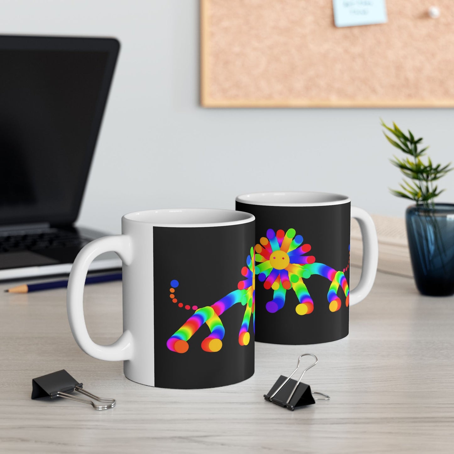 Martian Lion Ceramic Mug, (11oz, 15oz)