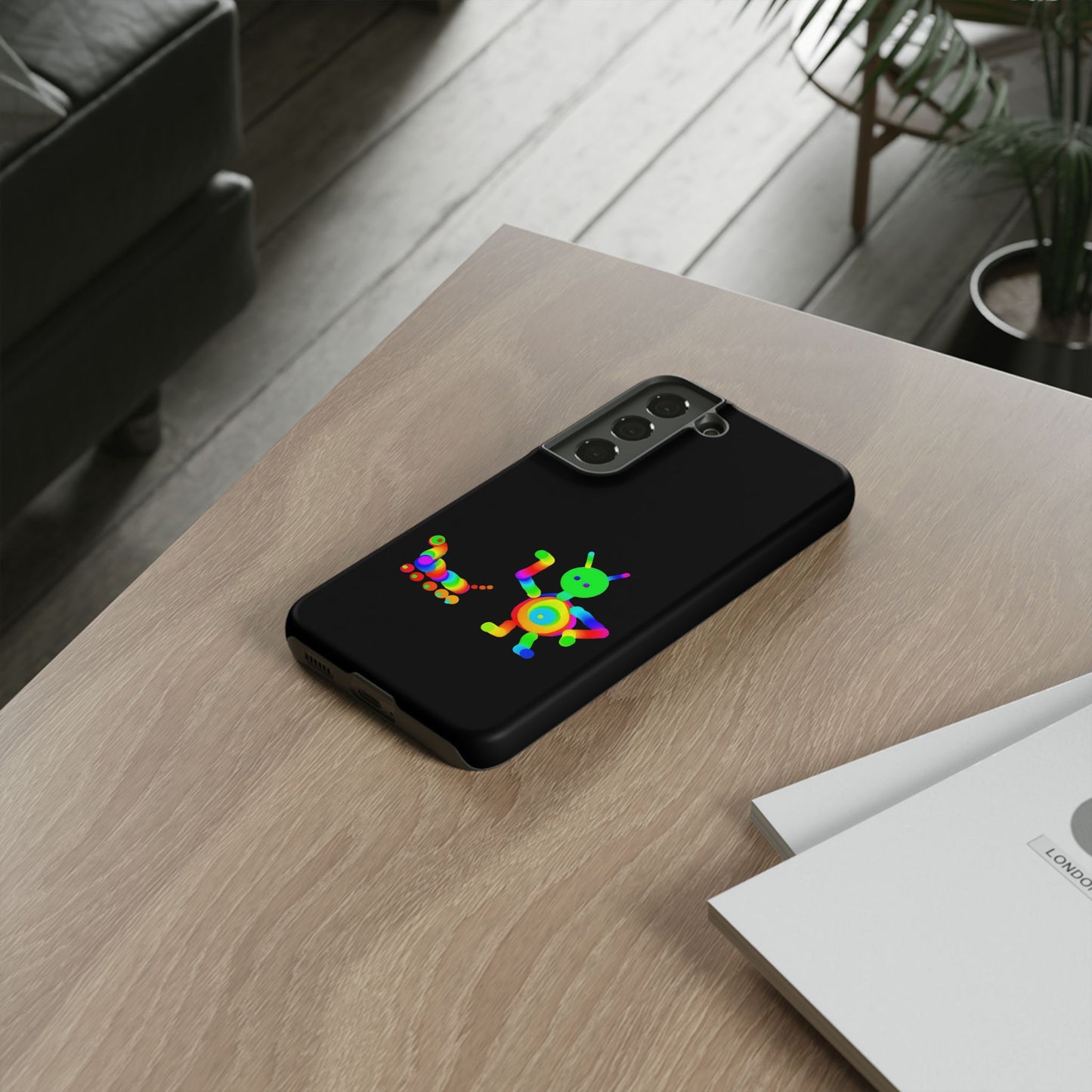 Martian with 5 Wheeled Friend / Phone Cases