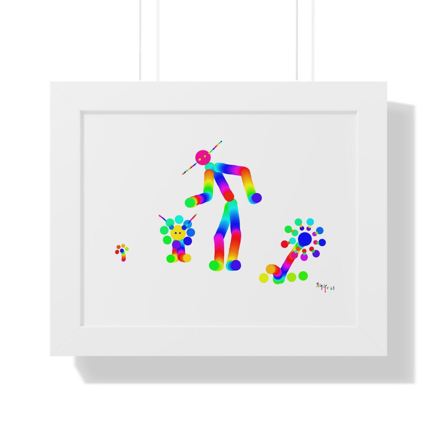 Marty Martian and His Pet / Framed Horizontal Poster