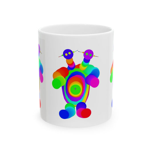 Two Headed Martian Ceramic Mug, (11oz, 15oz)