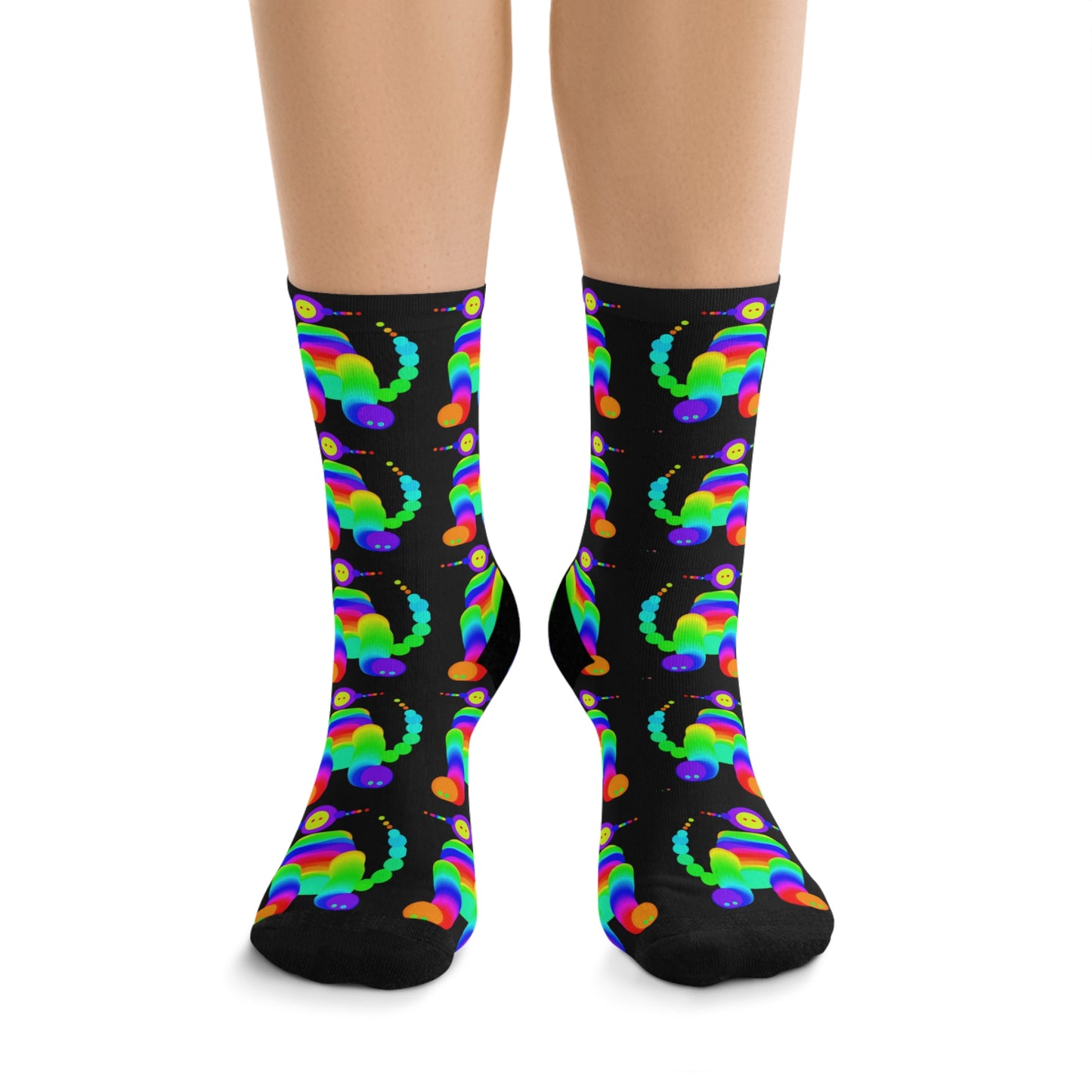 Marty Martians Pet Friend / Black / Recycled Poly Socks