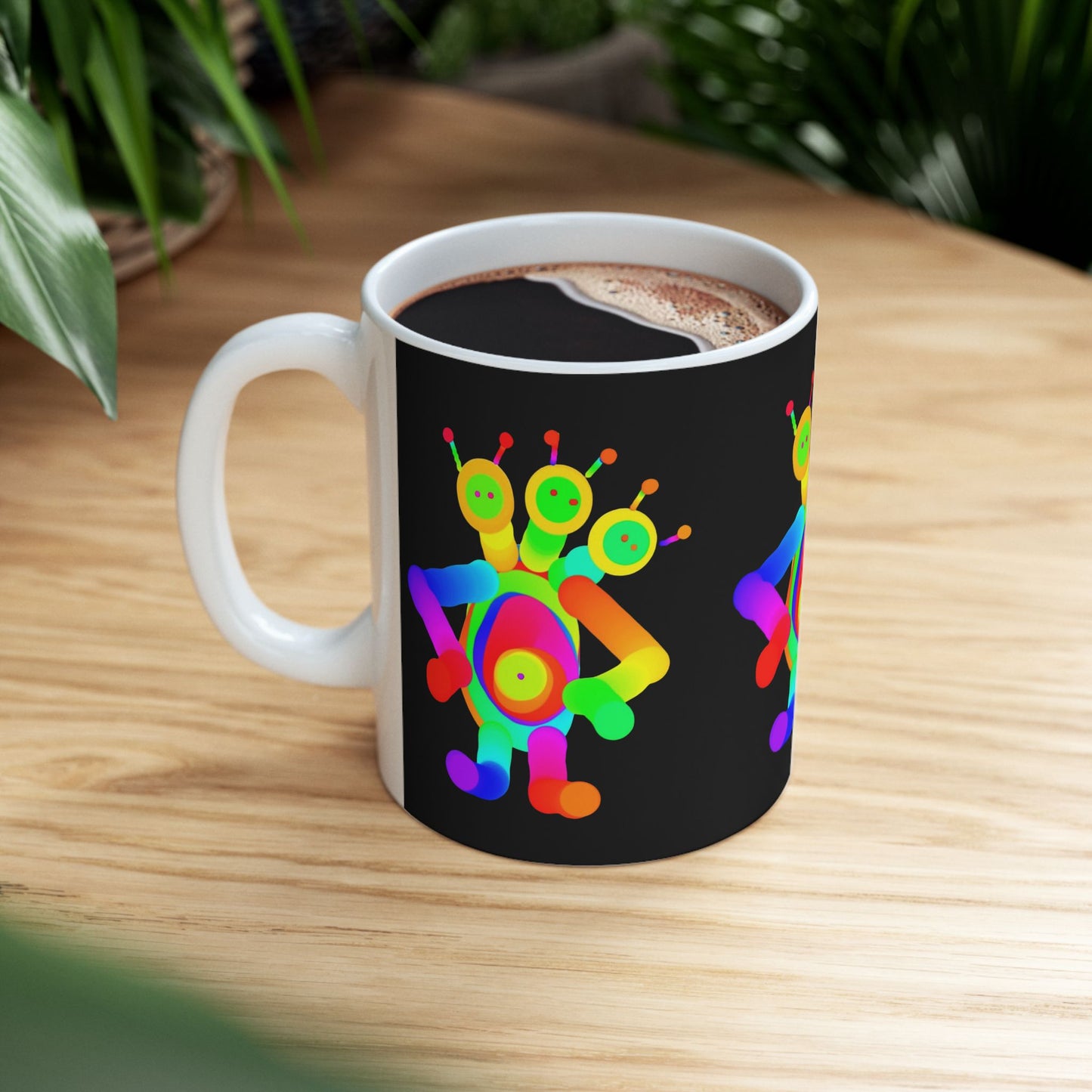 Three Headed Martian Ceramic Mug, (11oz, 15oz)