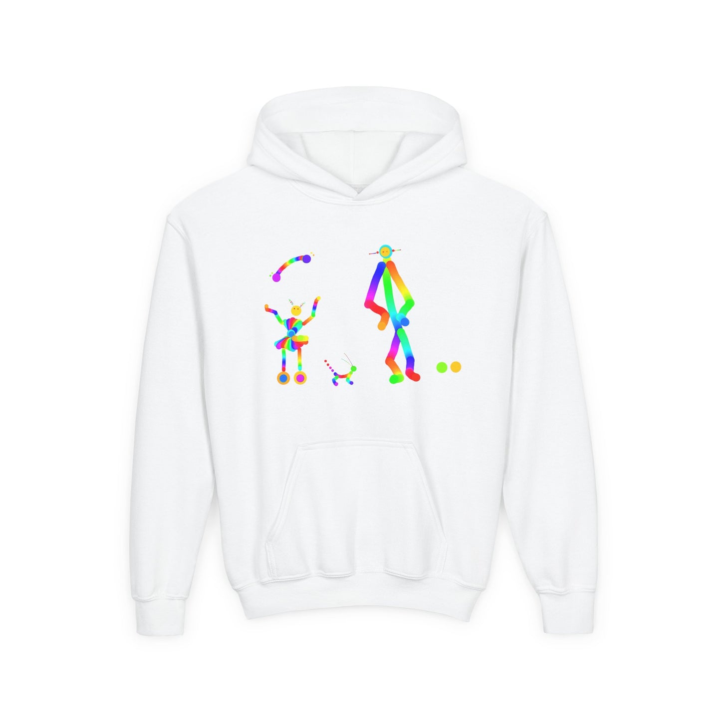 Adult and Child Martians with Friend / Children / Heavy Blend Hooded Sweatshirt