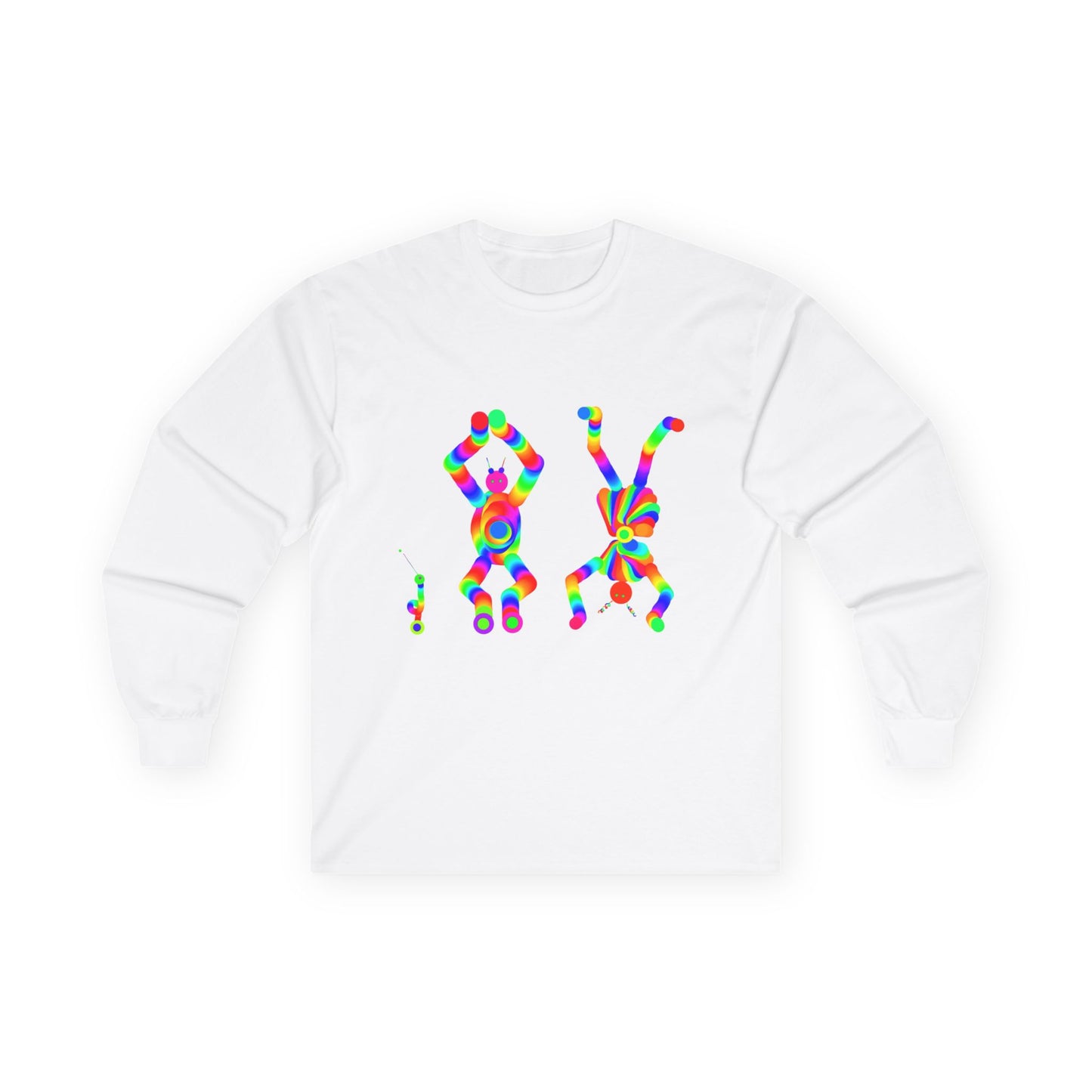 Fun Martian Couple Adult Long Sleeve T ShirtUnisex Ultra Cotton Long Sleeve Tee