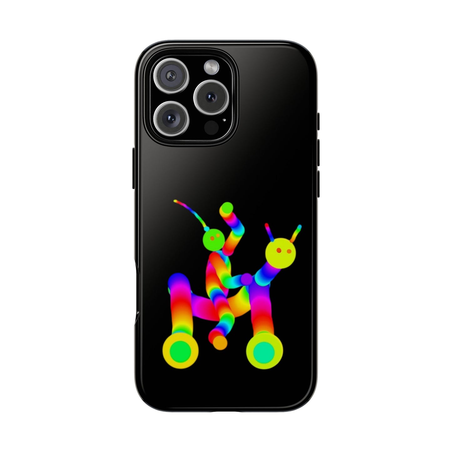 Marty Martians Riding Robot in Black  / Phone Cases