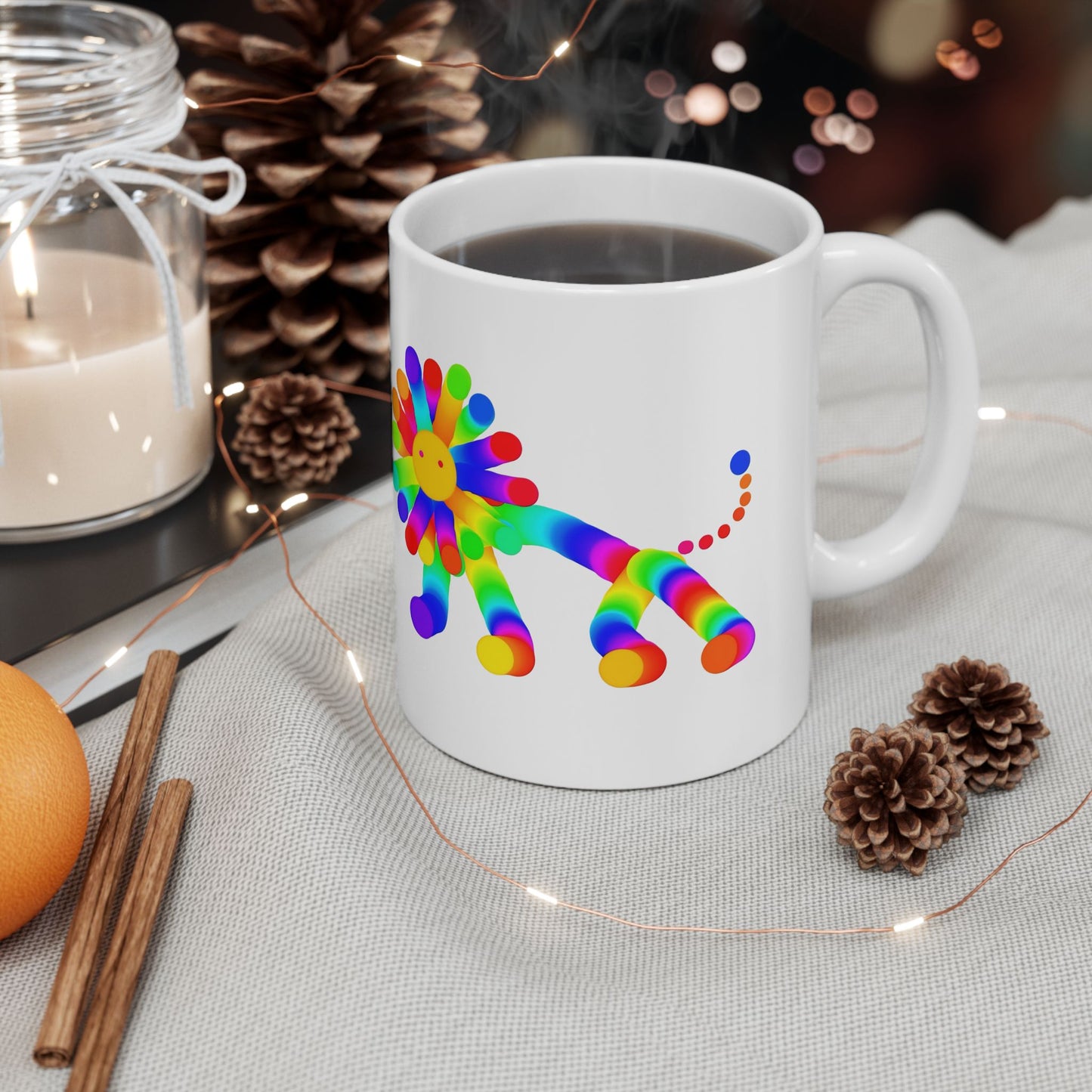 Martian Lion Ceramic Mug, (11oz, 15oz)