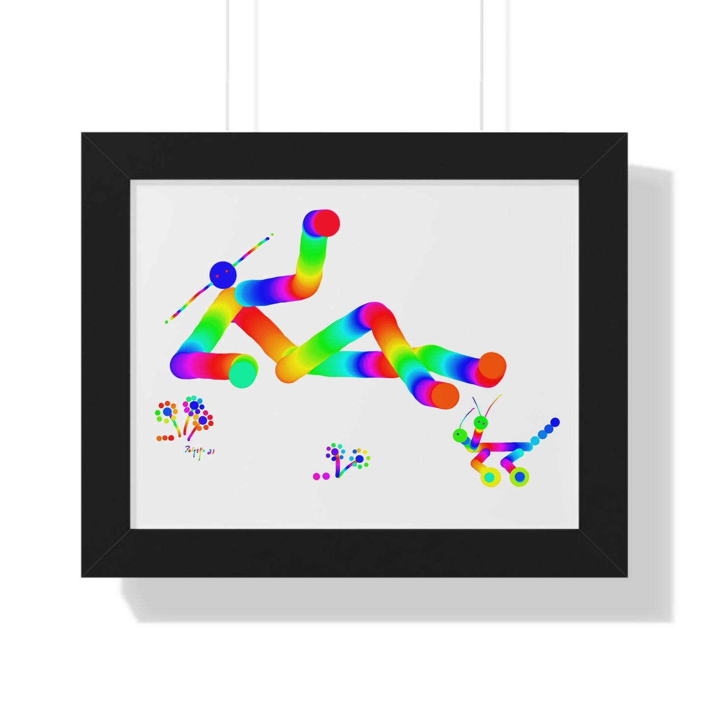Marty Martian Kicking Back / Framed Horizontal Poster