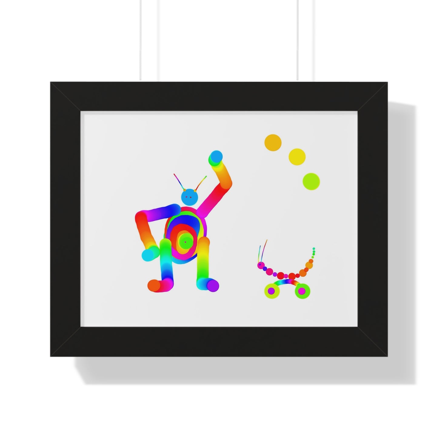 Martian and his Friend / Framed Horizontal Poster