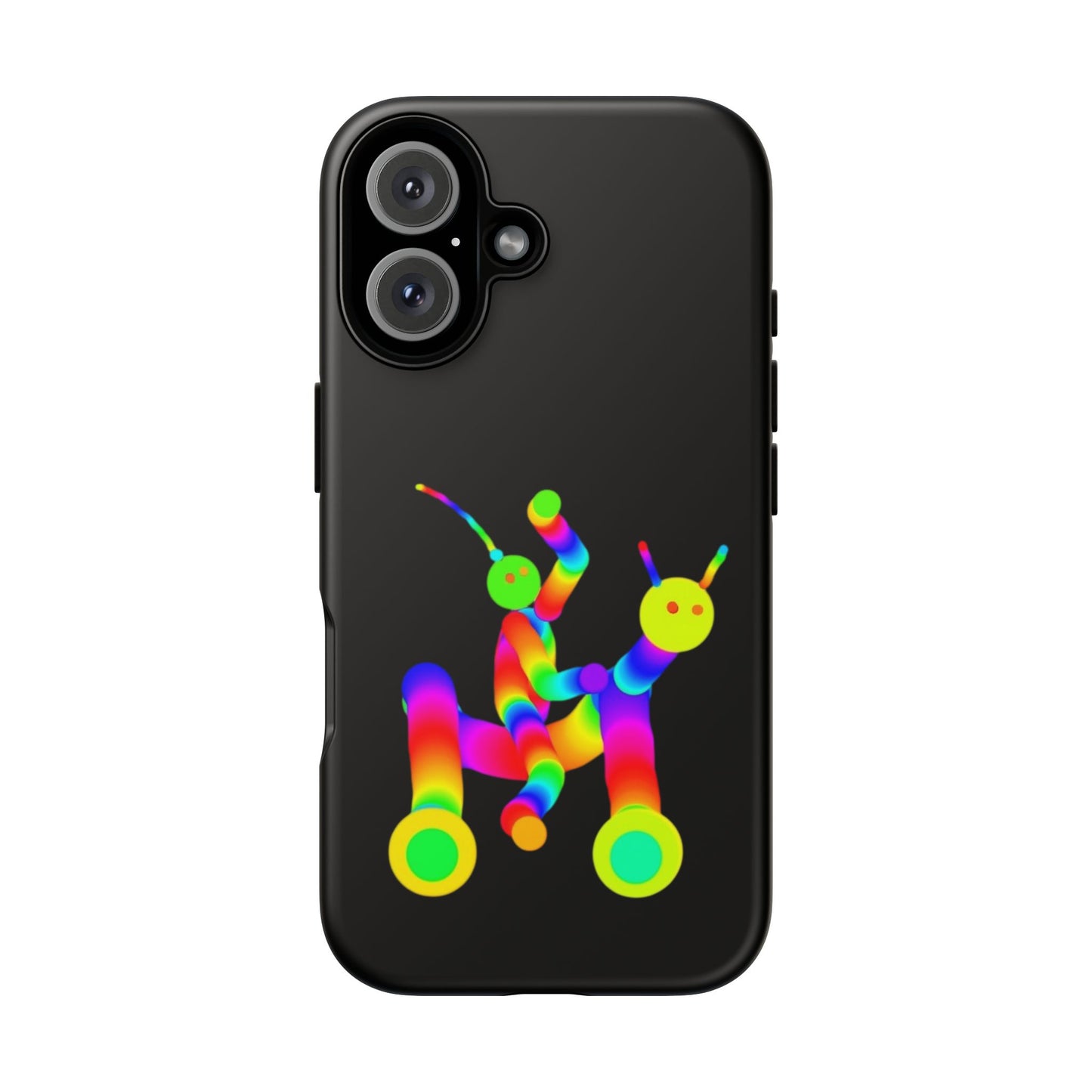 Marty Martians Riding Robot in Black  / Phone Cases