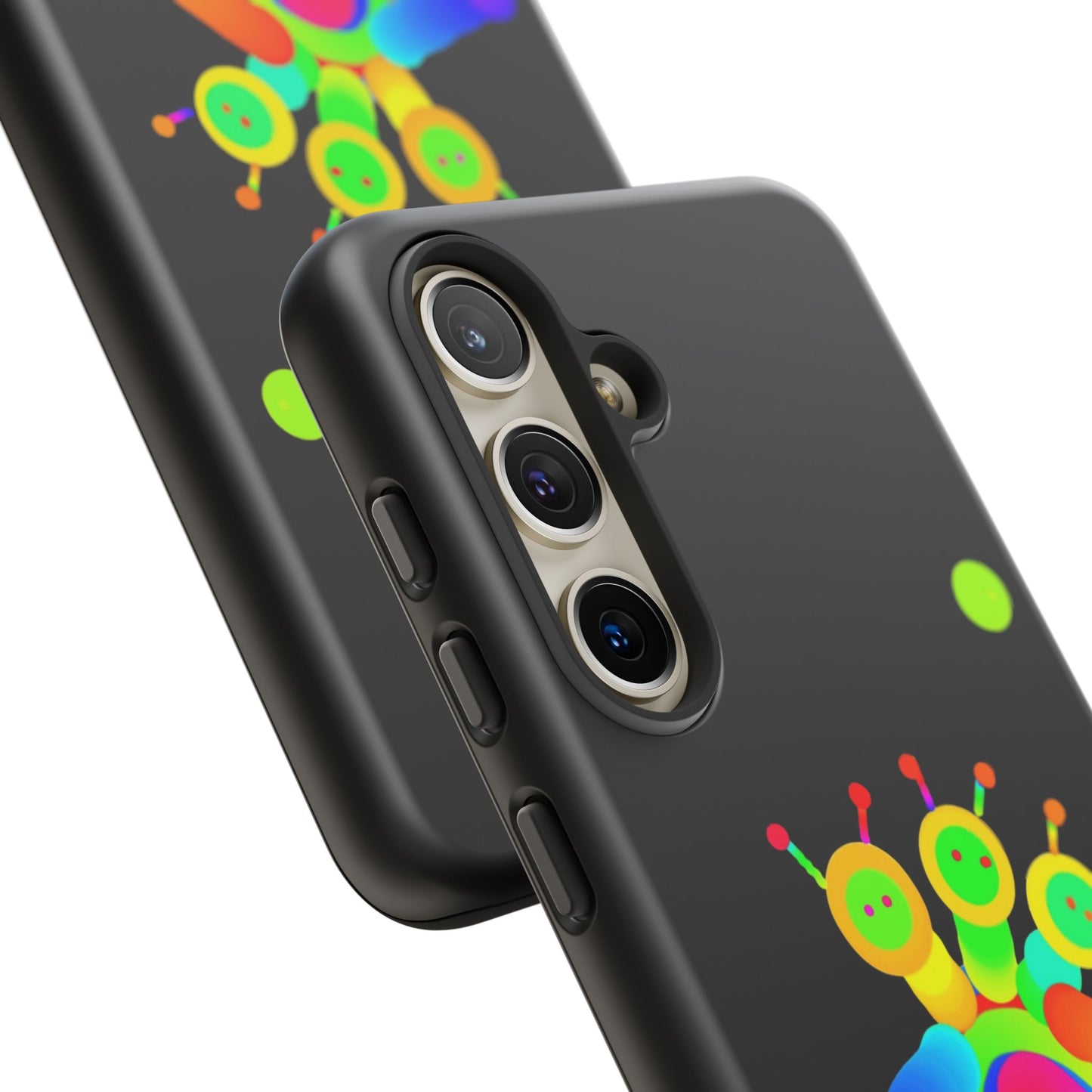 Three Headed Martian with Green Moon / Phone Cases