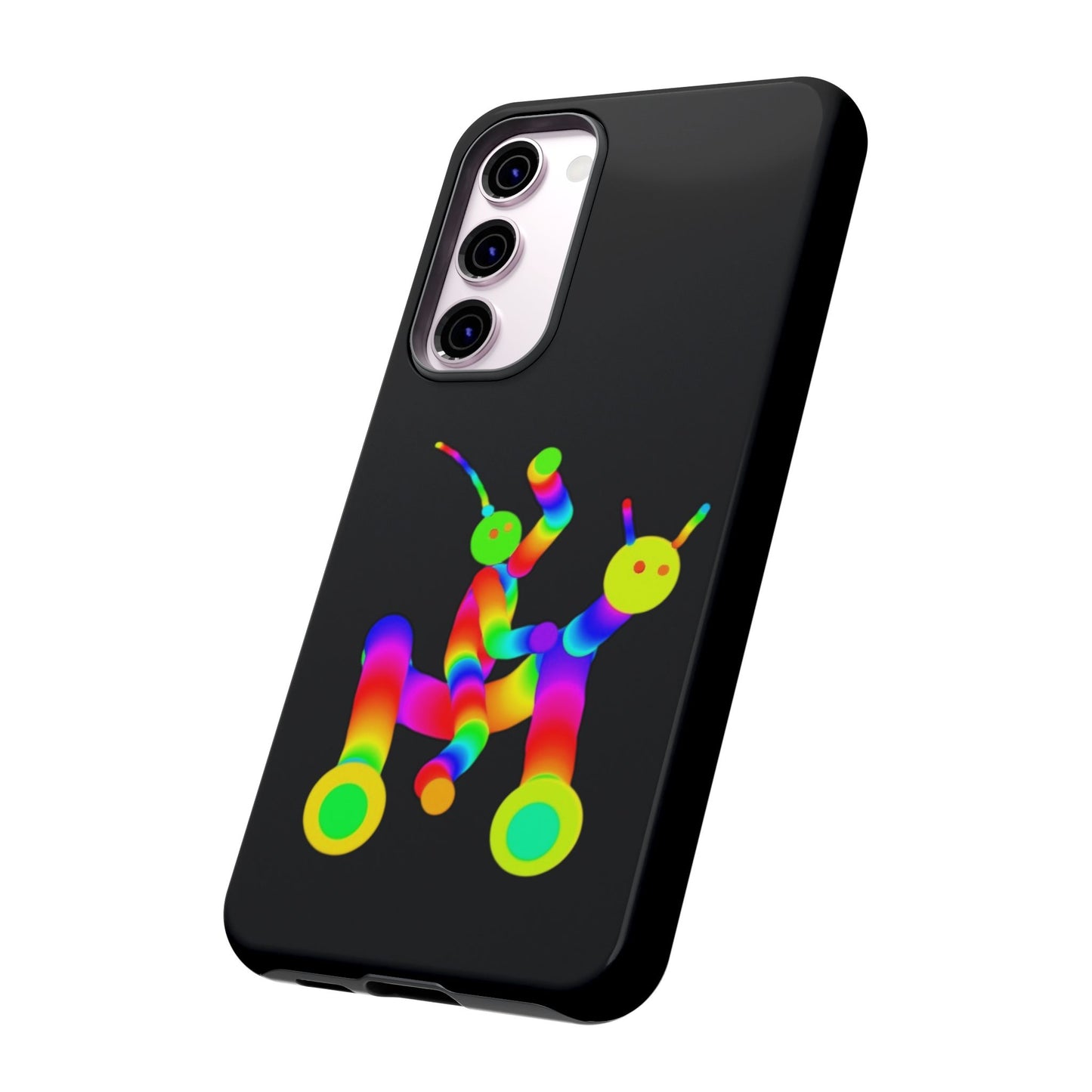 Marty Martians Riding Robot in Black  / Phone Cases