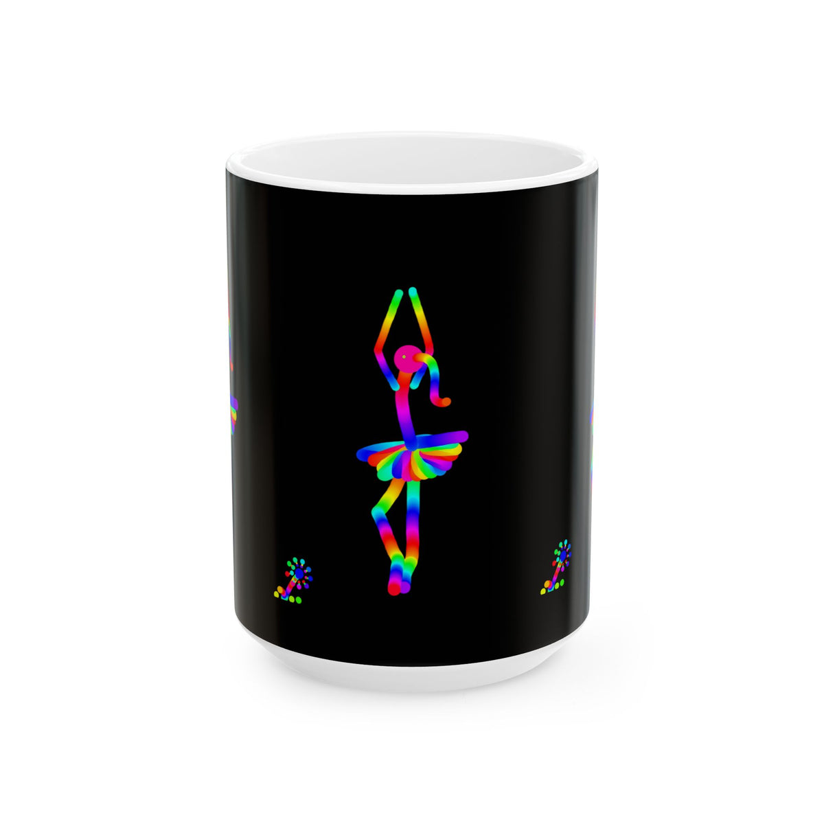 Marty Martians Ballerinas with Flowers Ceramic Mug, (11oz, 15oz)